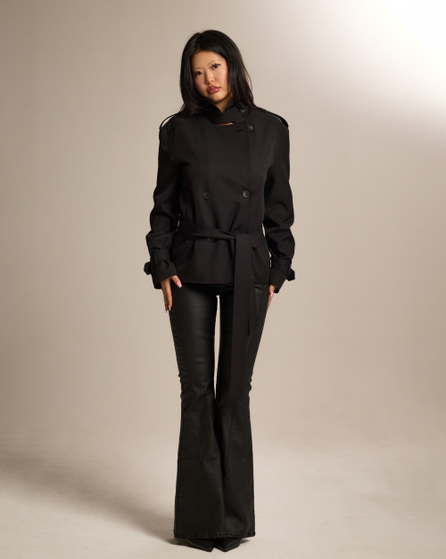 CS CLASSIC TRENCH JACKET-026 (BLACK) thumbnail 13
