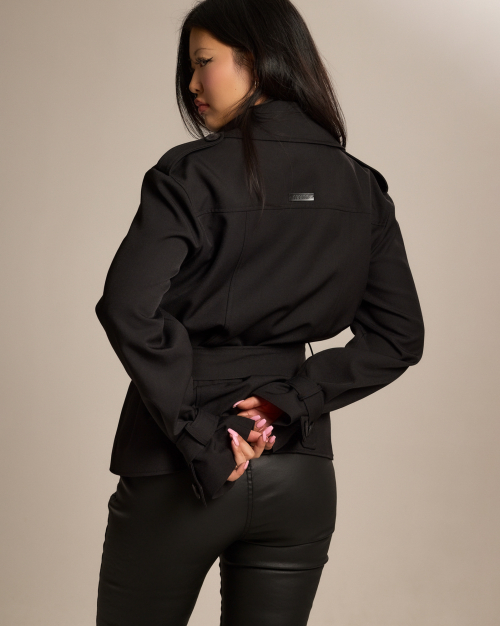CS CLASSIC TRENCH JACKET-026 (BLACK) thumbnail 30