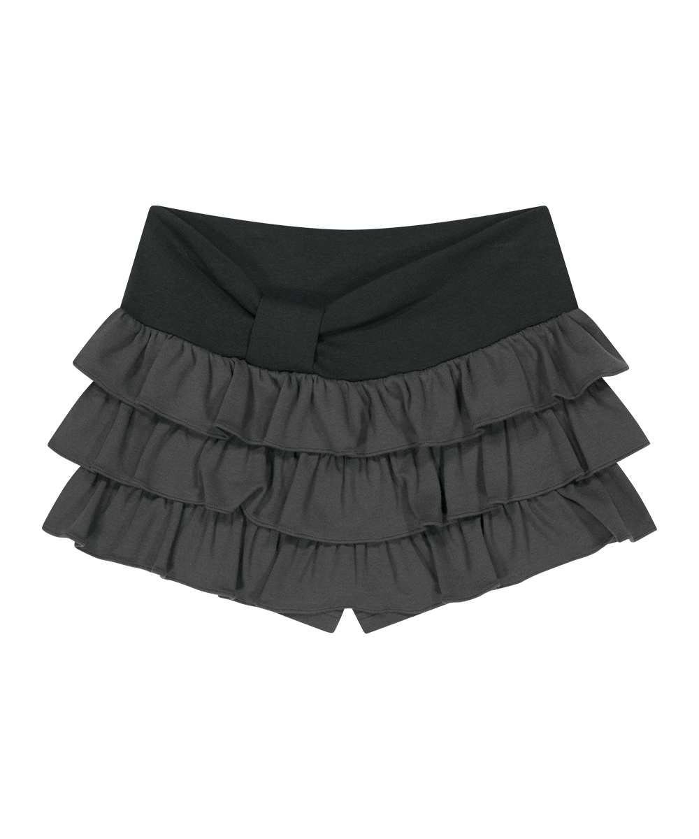 BOW CANCAN SKIRT PANTS CHARCOAL