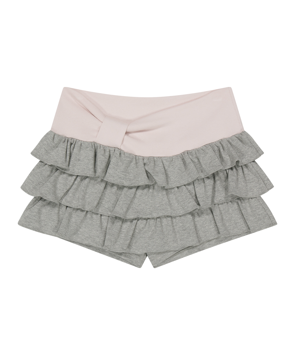 BOW CANCAN SKIRT PANTS MELANGE