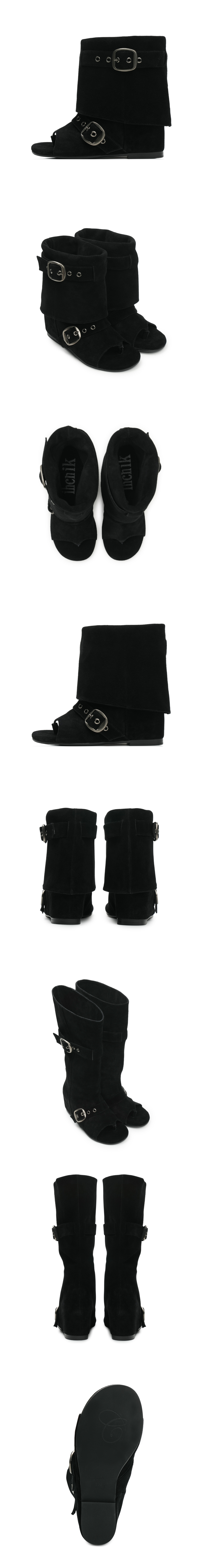 이크닉(IHCNIK) 102 soft-modular wedge boots / black - 사이즈