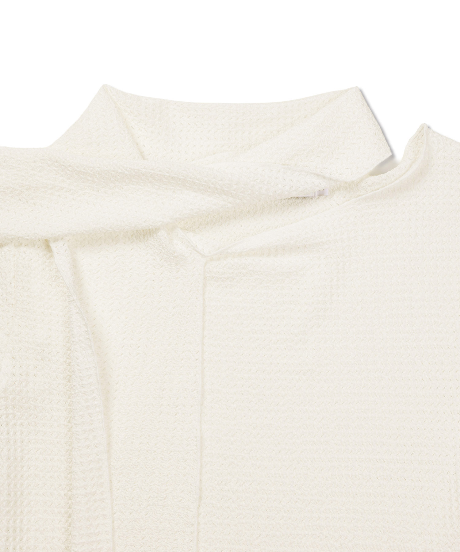 Textured Tie Top Cream