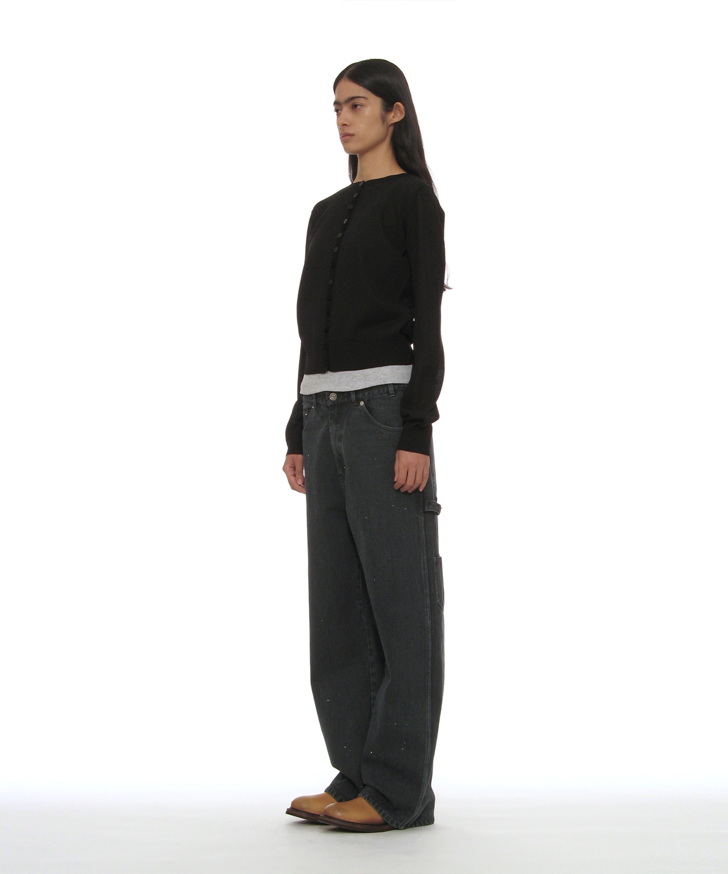 WASHED UTILITY PANTS_NAVY