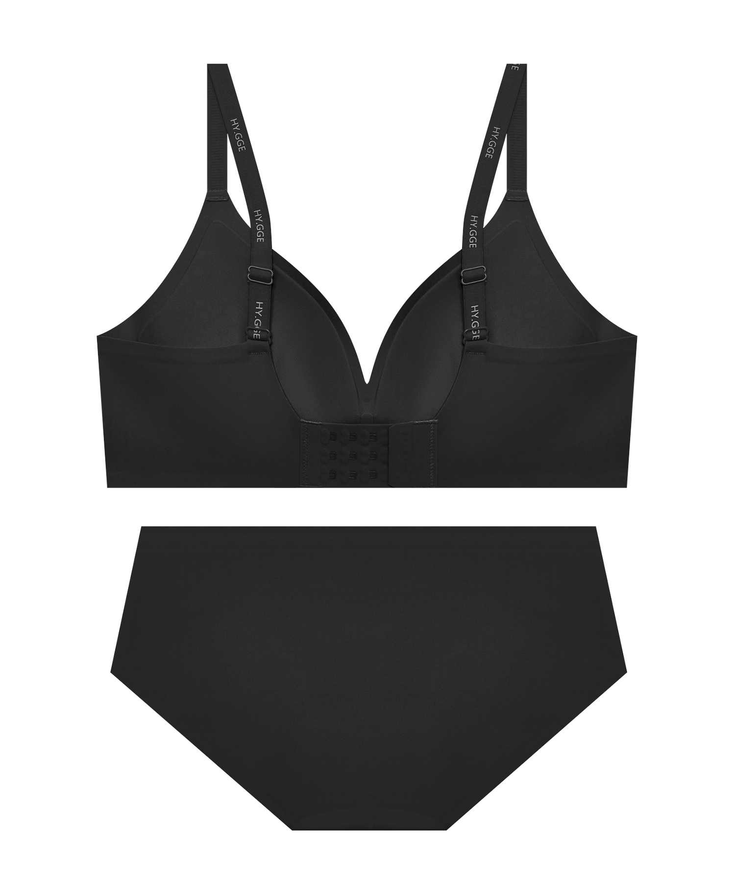 Комплект бесшовного белья push-up_Black