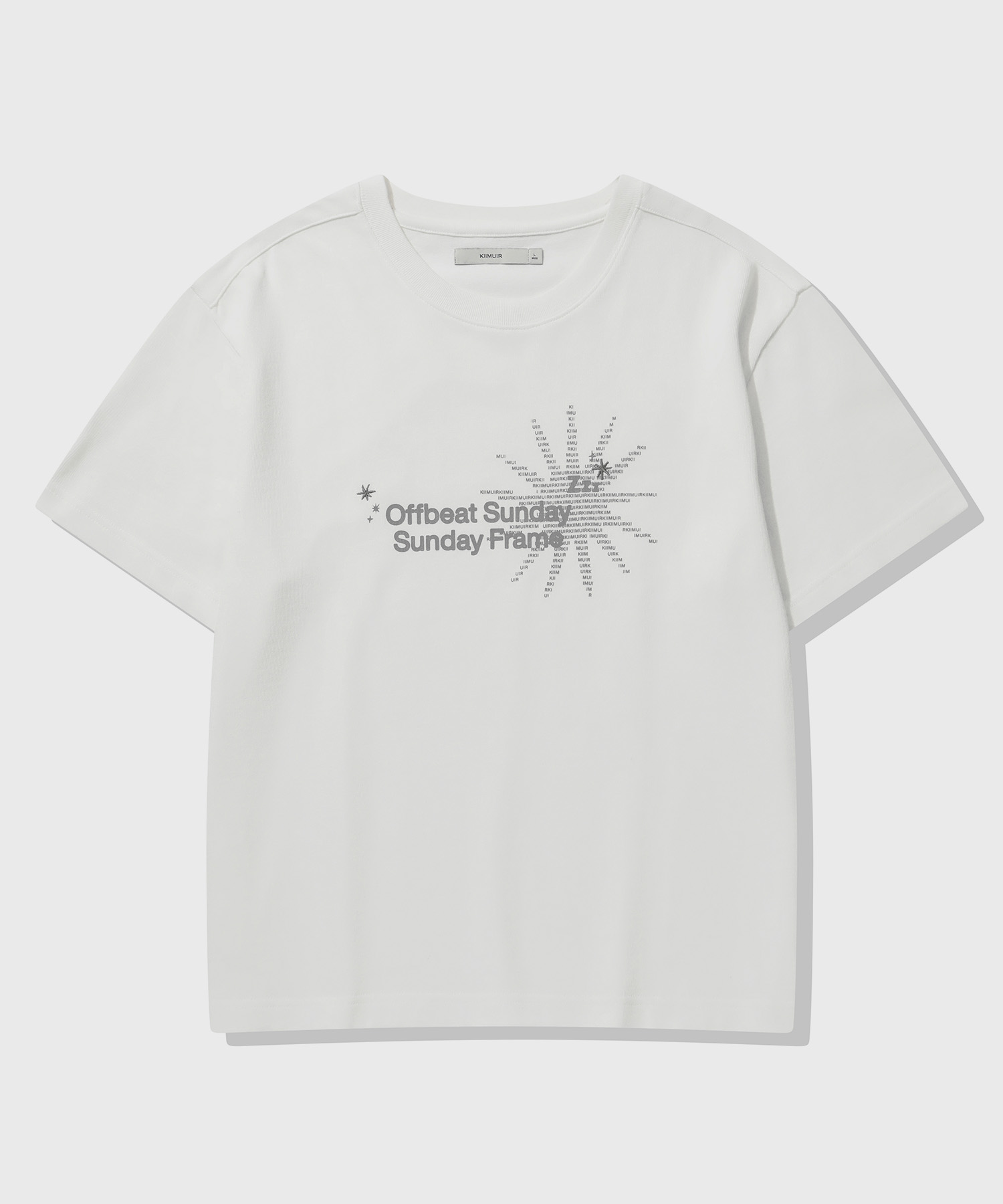 Offbeat Sunday Crop Short-Sleeve T-Shirt_White