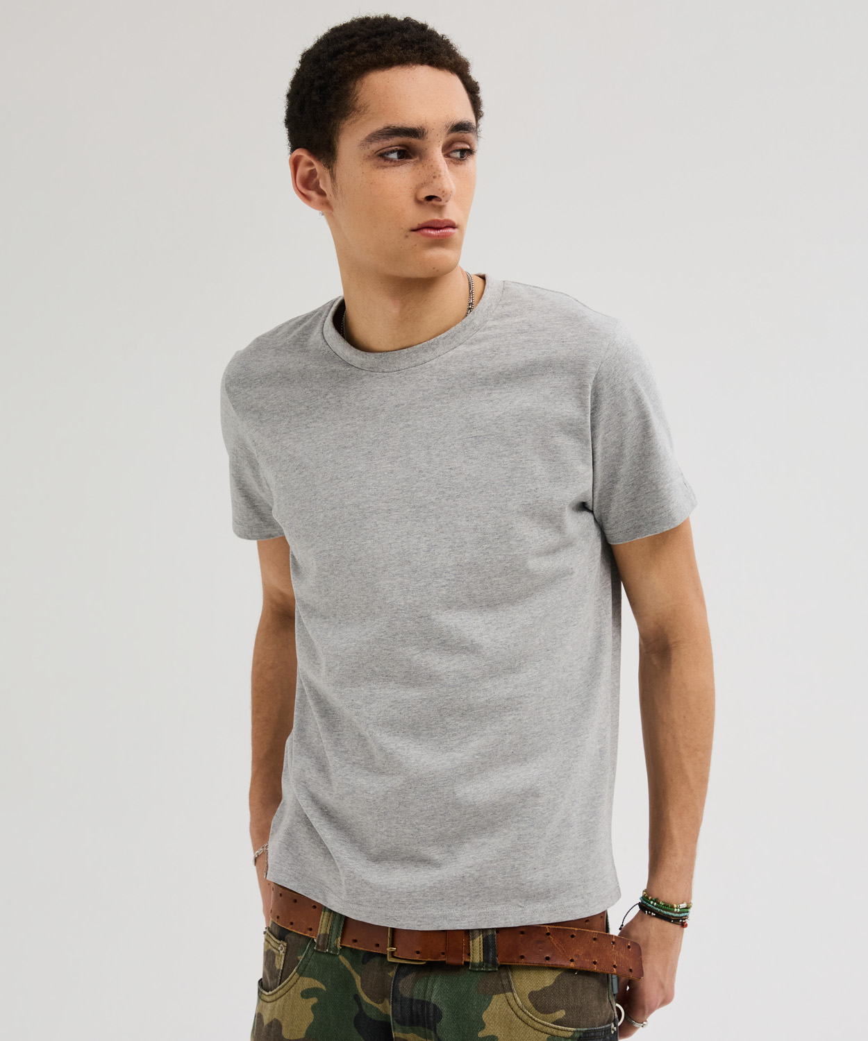 90s Vintage Fit Washed T-shirt [Melange]