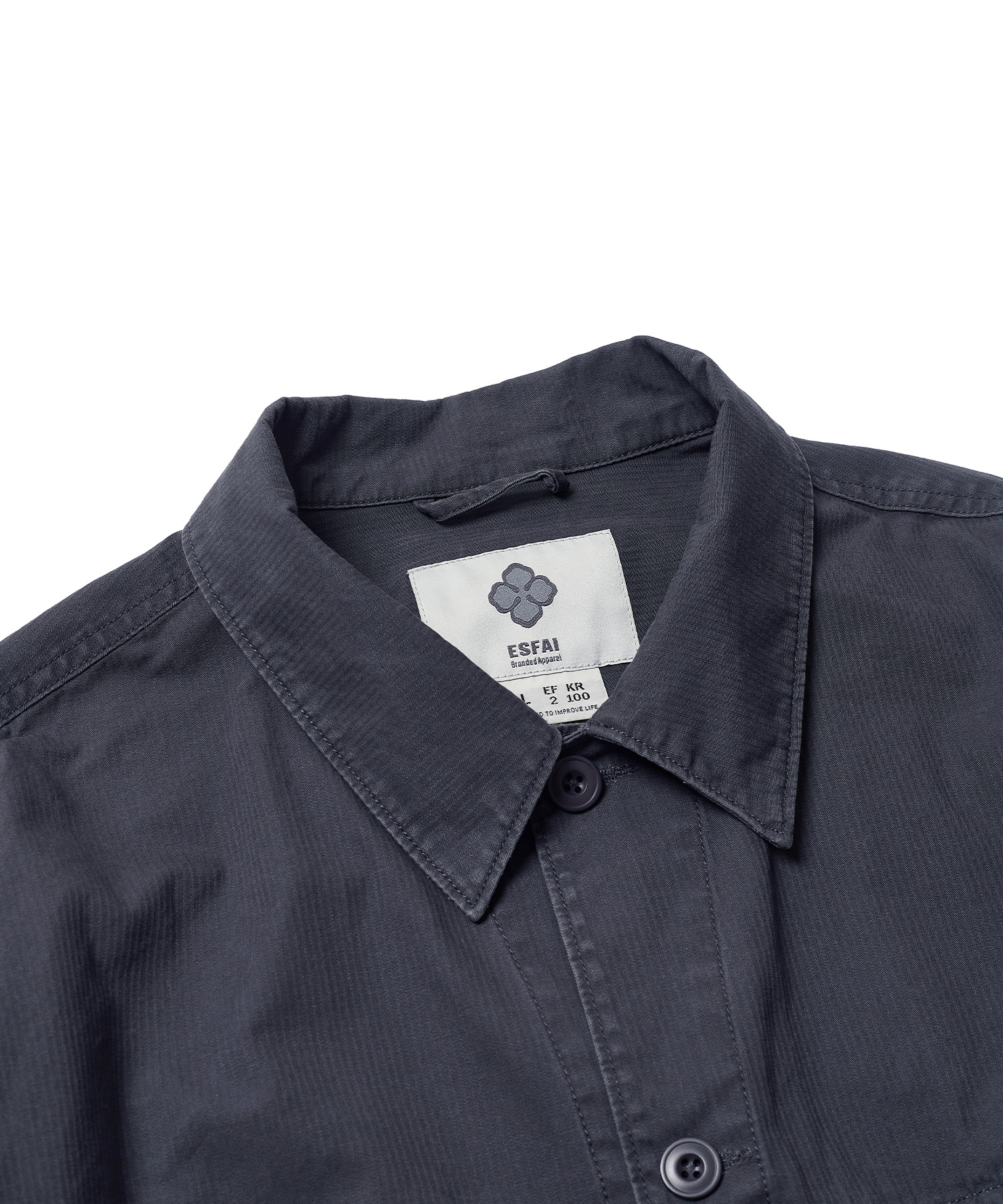 SHIRRING TRUCKER JACKET (DARK NAVY)
