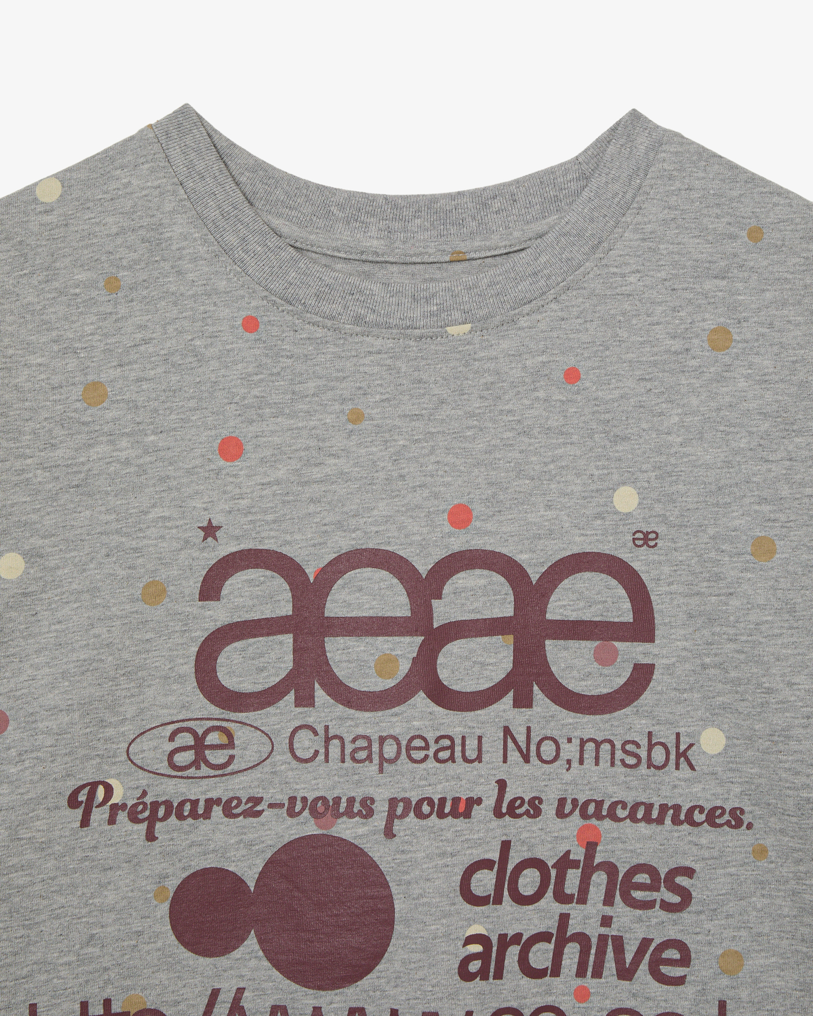 Лого LOGO COLOR В Горошек T-SHIRTS [MELANGE Серый]