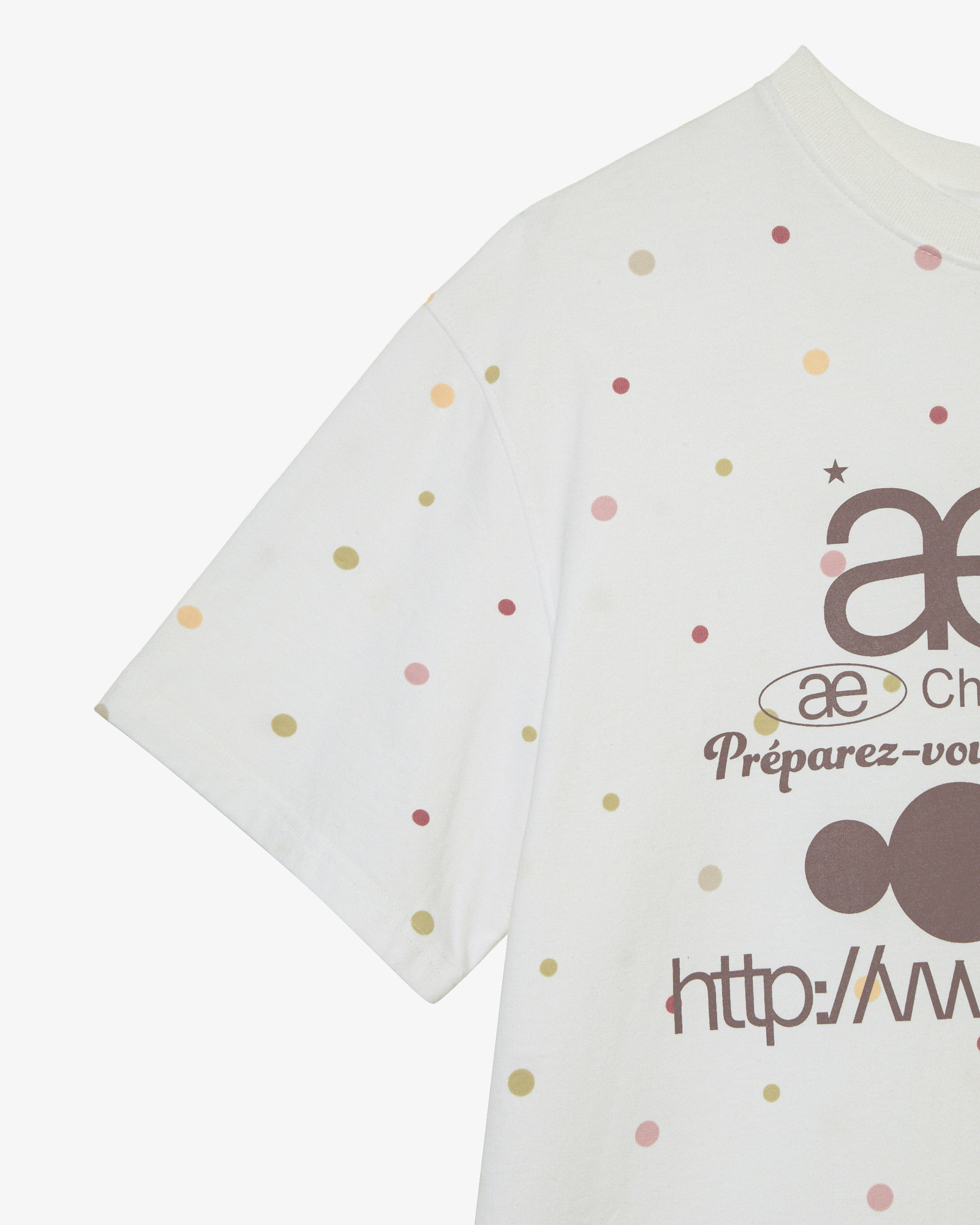 Лого LOGO COLOR В Горошек T-SHIRTS [белый]