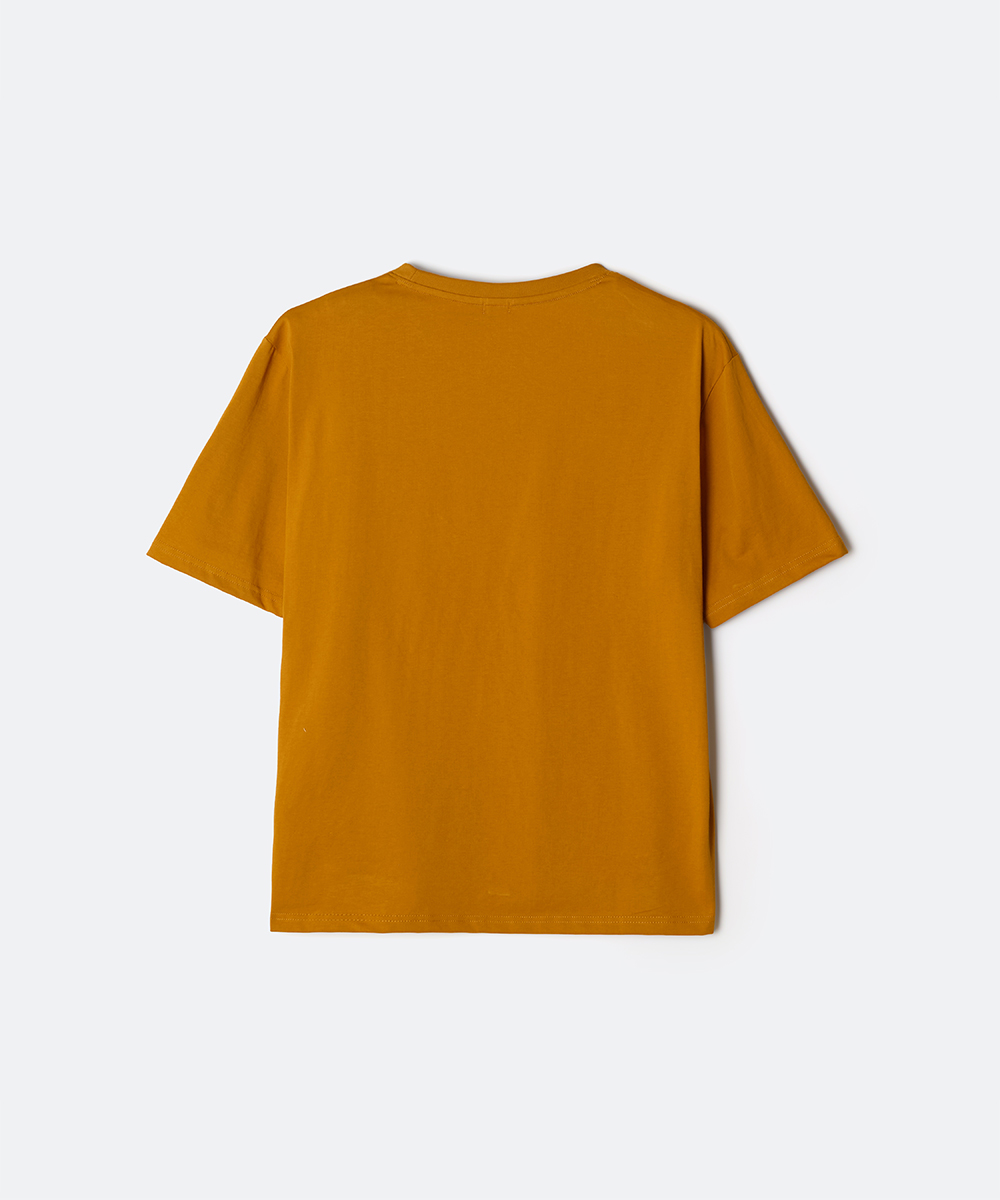 [Rilakkuma] футболка с коротким рукавом (BROWN) SPRLG25U02