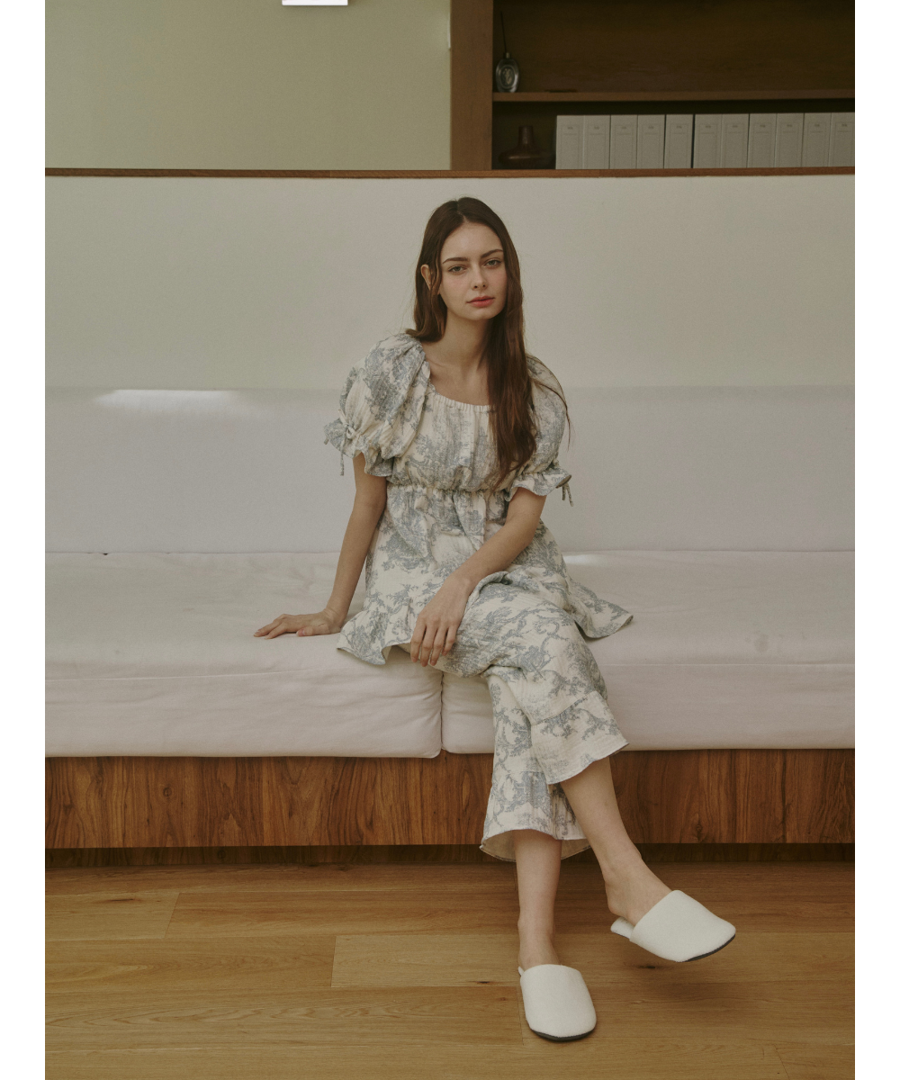 LAC JARDIN TWO-PIECE SET (GAUZE Синий)