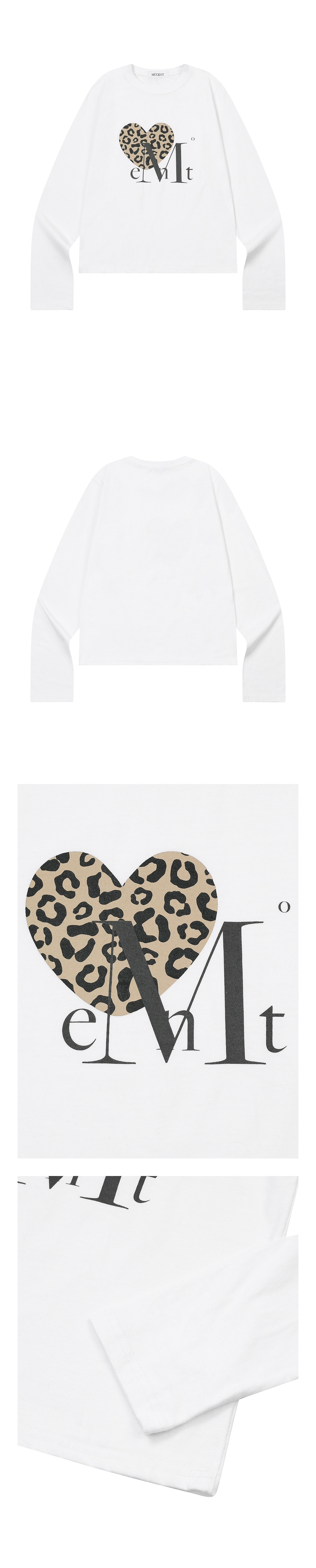 MUSINSA公式 | MUCENT シエラヒョピハートロングスリーブTシャツ（2