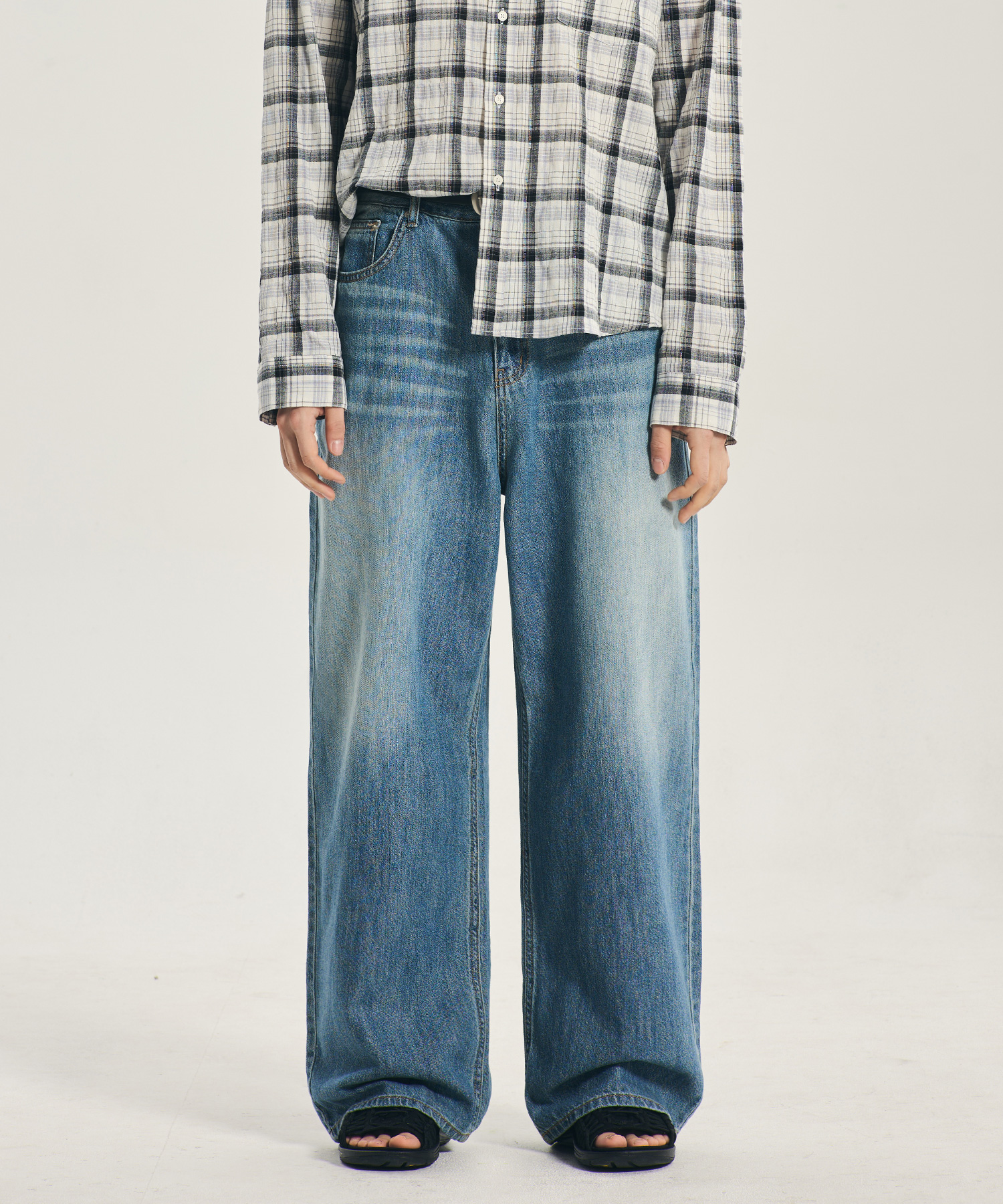 [Linen Like] HT8401 Wherever широкий деним (LOW SURF)