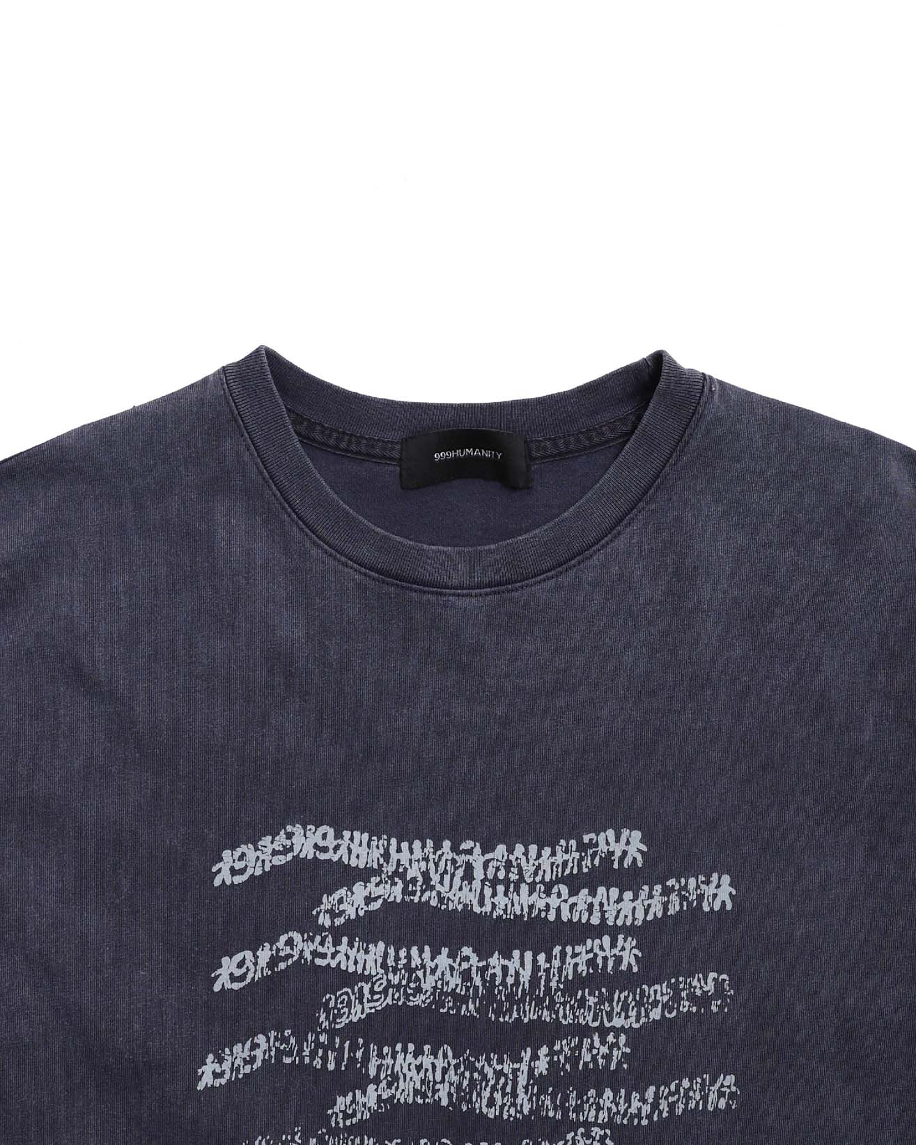 HUMAN WAVE половина TEE (фиолетовый уголь)