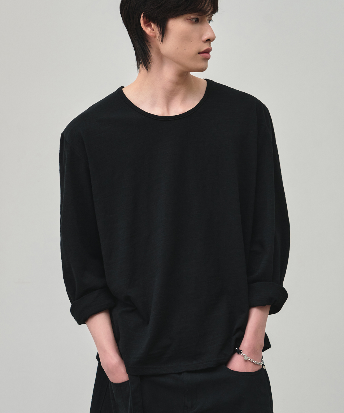 SUMMER мягкий SLUB CROP T-рубашка [2COLOR]