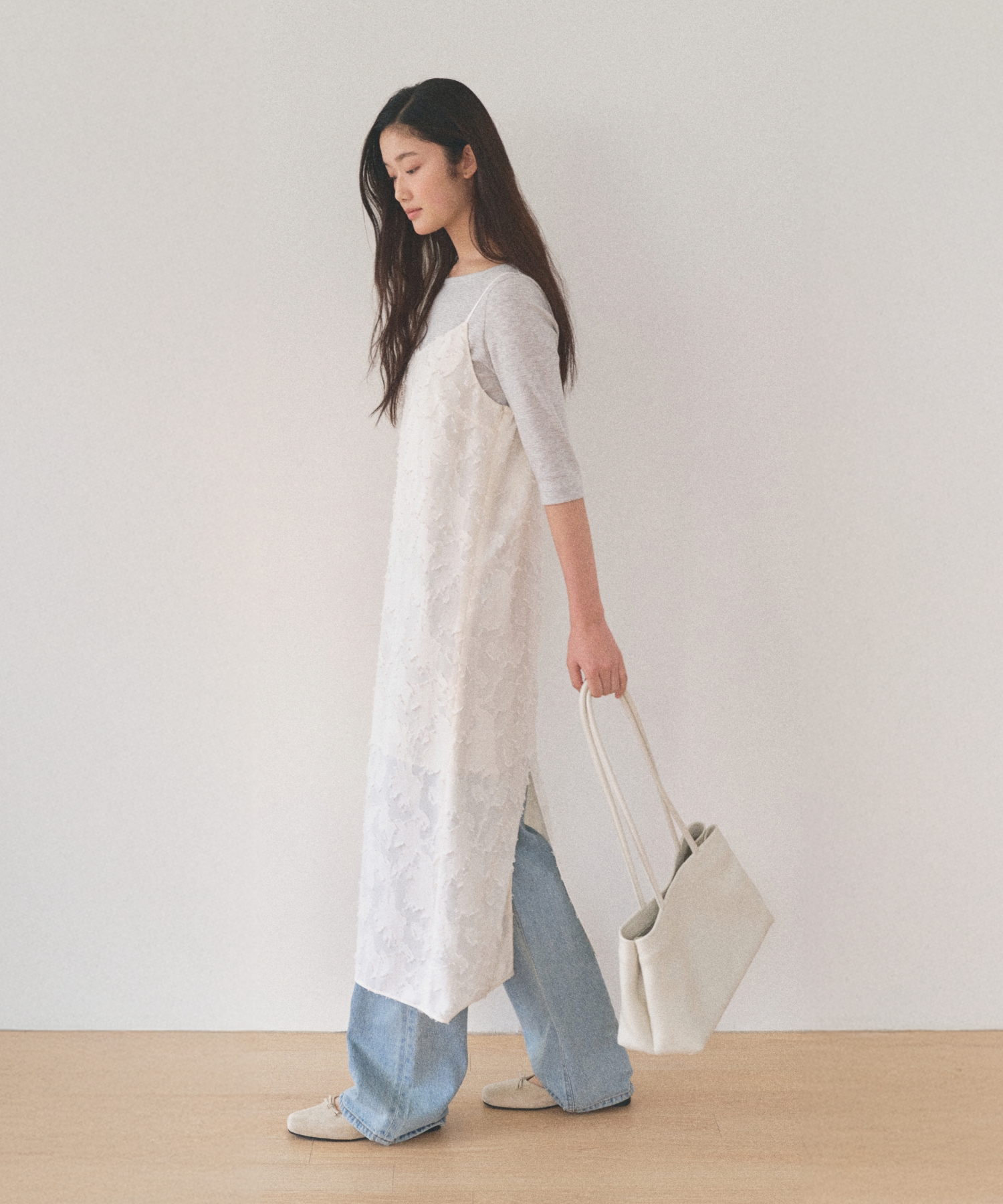 FLAT SQUARE BAG_IVORY