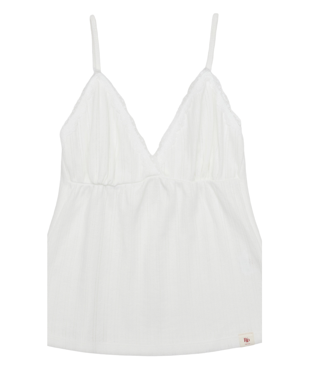 Race Cut-Out Sleeveless Ivory