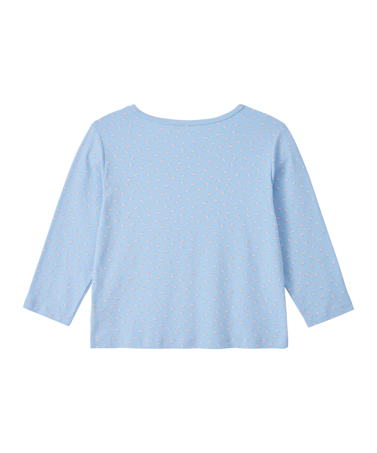 Essential 3/4 Sleeve Cardigan-Sky Blue
