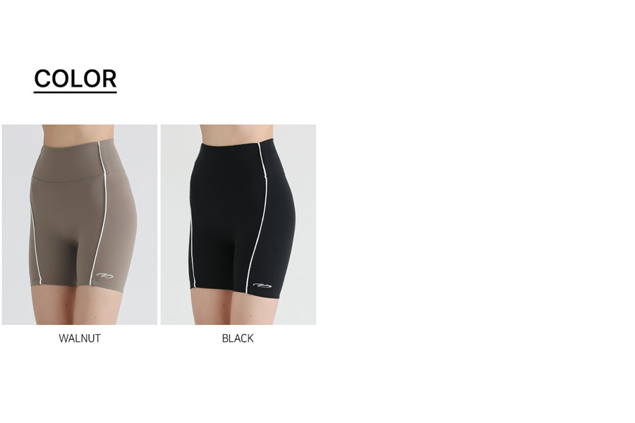 HIGH TENSION PIPING BIKER SHORTS 3.5