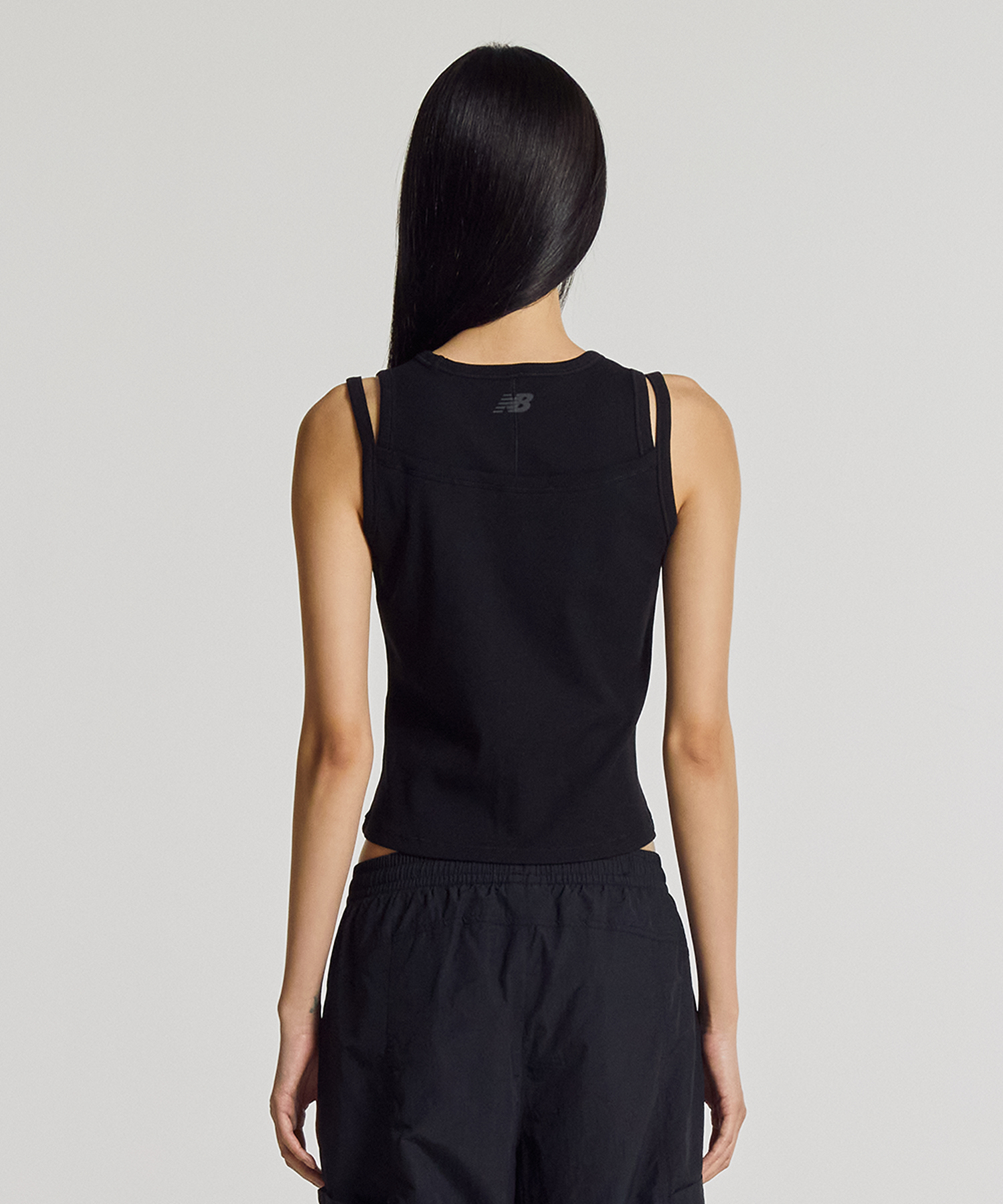 NBNGG3W632 / Женская майка в рубчик (BLACK)