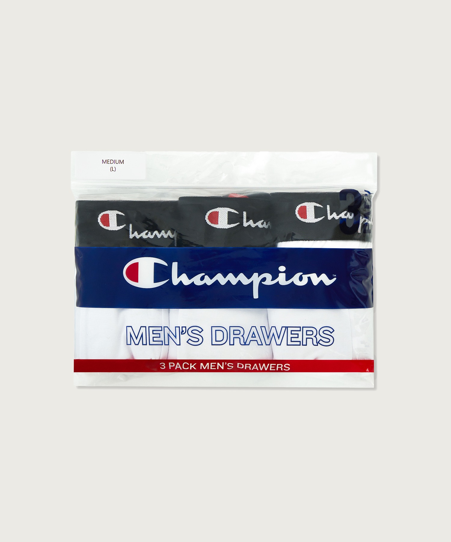 [3pack] Боксеры средней длины White/White/White