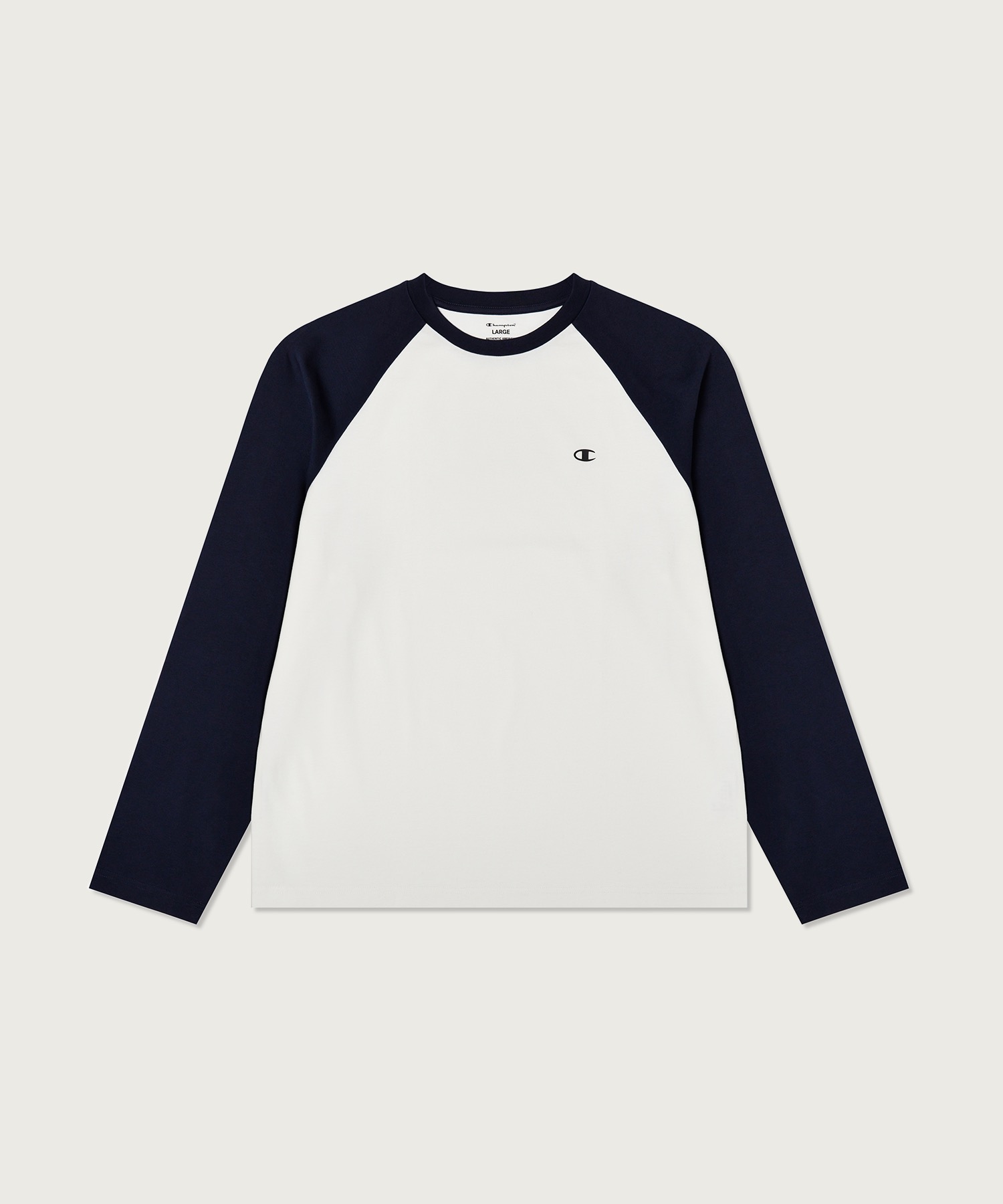 2 штуки RelaxFit крунек рэглан лонгслив футболка Black/Navy