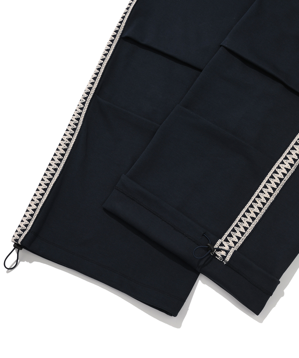 премиум Side вышитые Line Широкие Track брюки[NAVY]