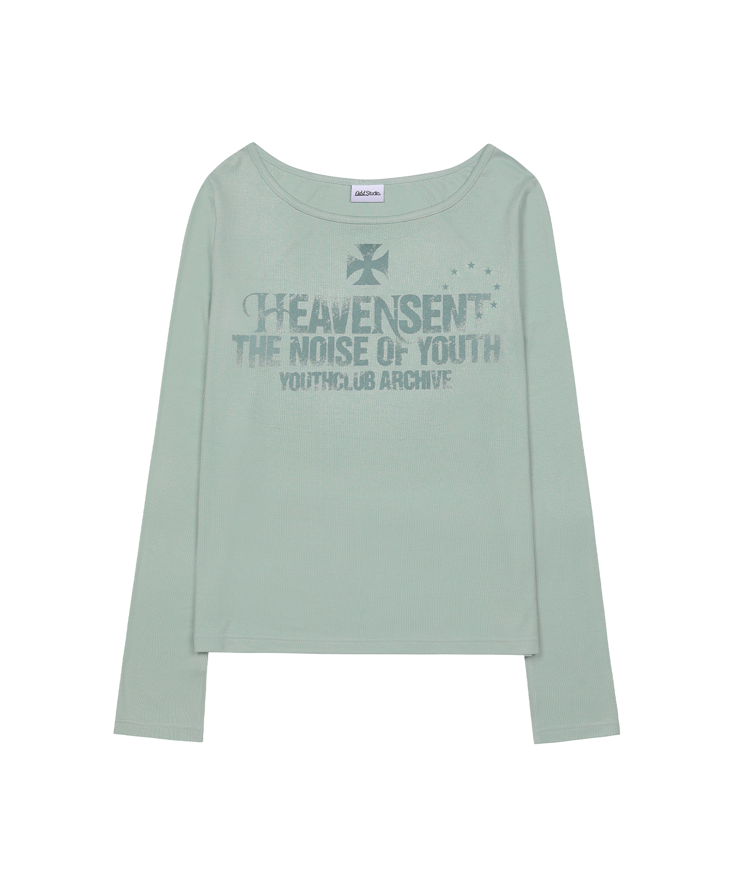 Heaven Sent Loose Fit Boat Neck Long Sleeve - MINT