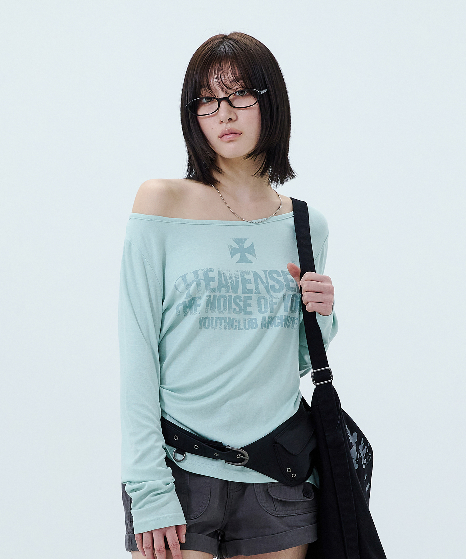 Heaven Sent Loose Fit Boat Neck Long Sleeve - MINT