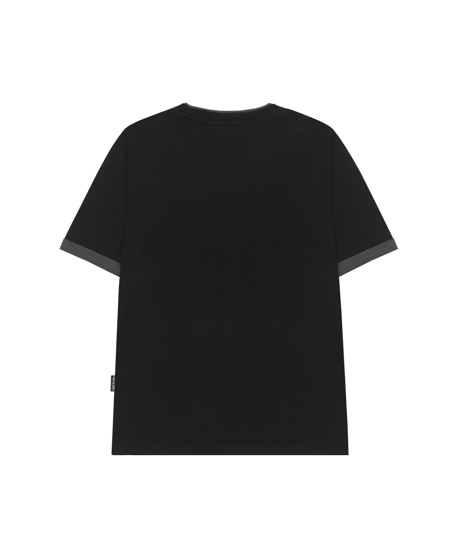 Heaven Sent Color Layered Roll-up T-shirt - BLACK
