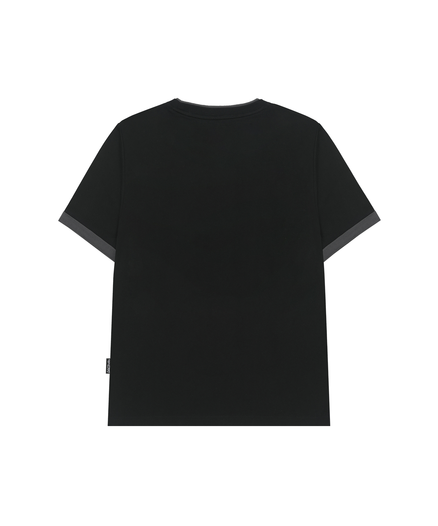 Heaven Sent Color Layered Roll-up T-shirt - BLACK