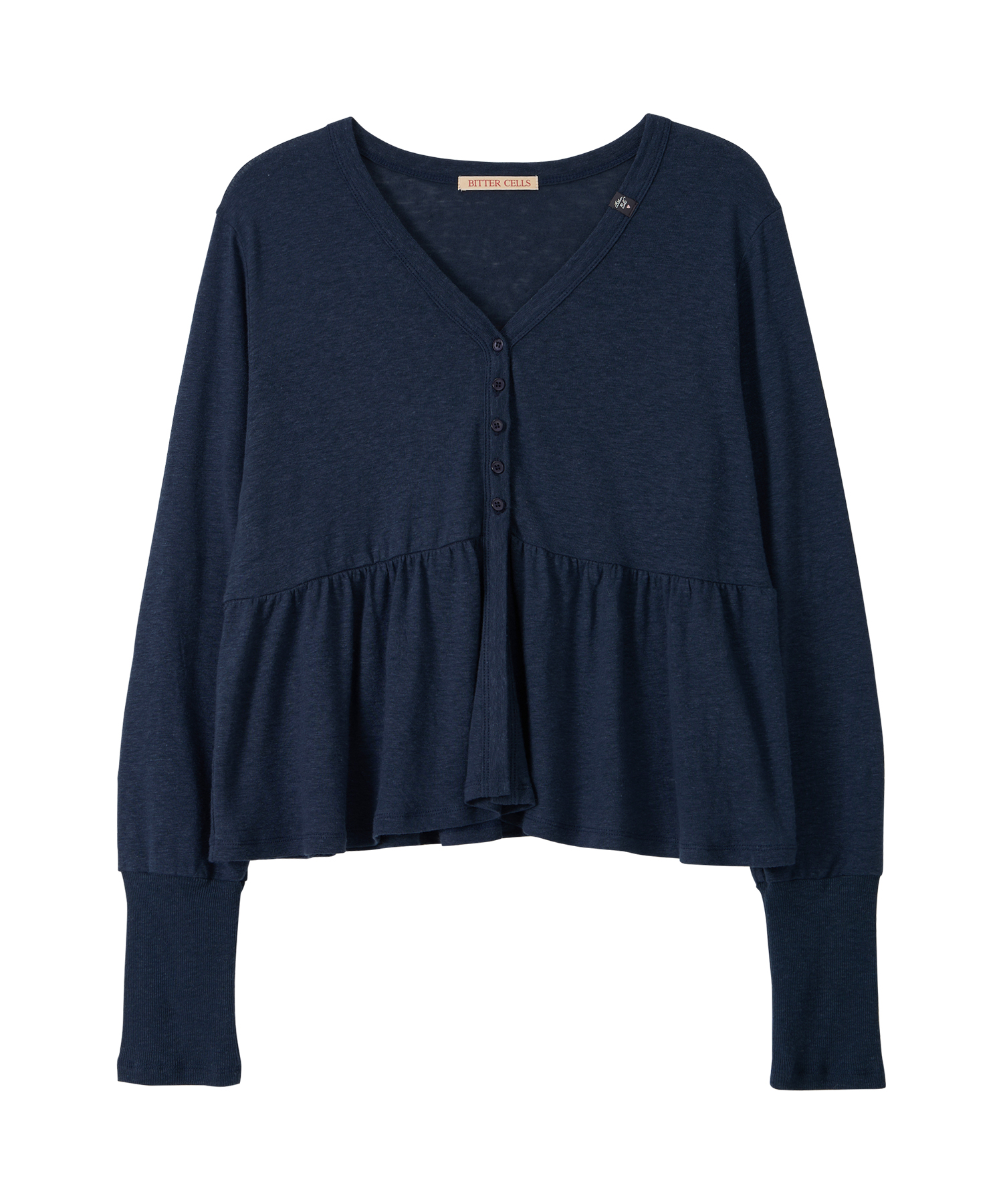 Swell V Neck Cardigan-Navy