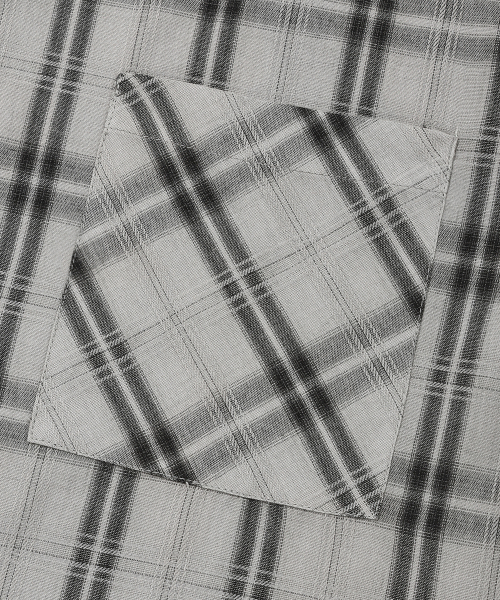 Signature Check Short Sleeve Shirt [Gray] thumbnail 3