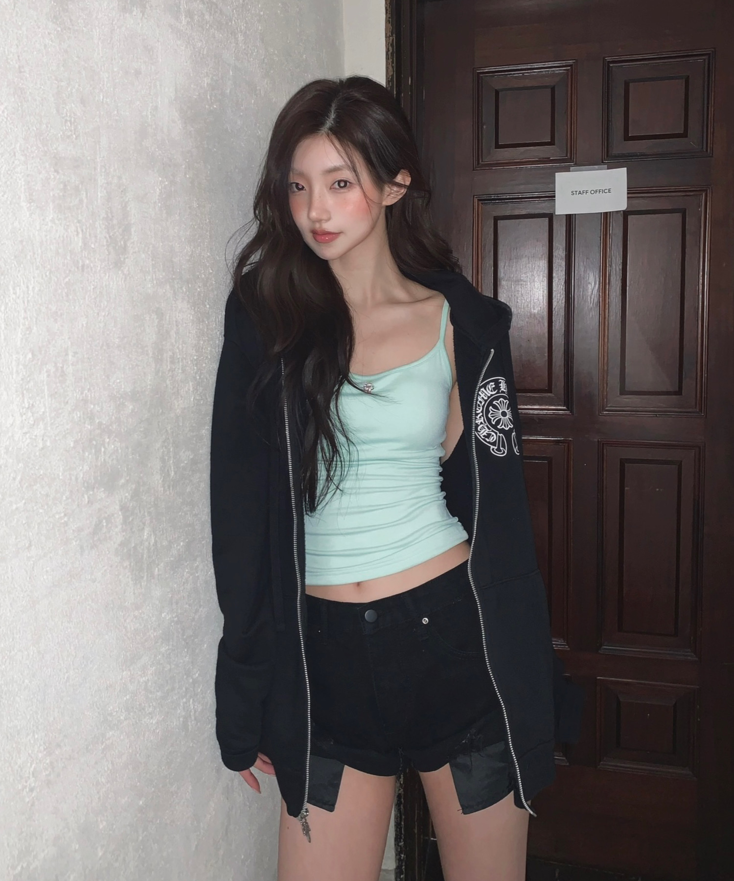 Hug symbol pendant cap sleeveless - MINT