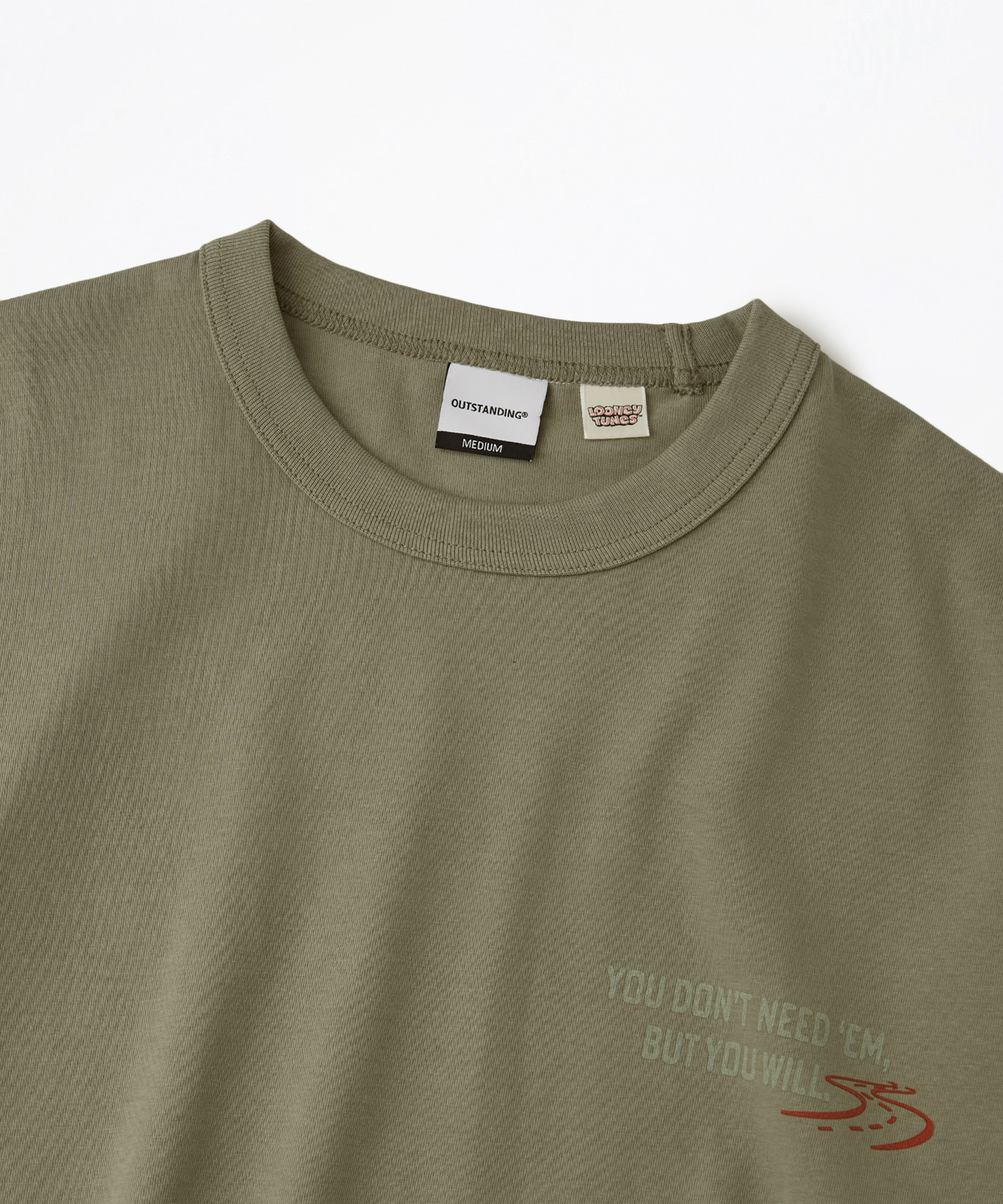 [LOONEY TUNES] __CODE_0__ SLEEVE __CODE_1__(__CODE_2__ __CODE_3__ __CODE_4__)_KHAKI GRAY