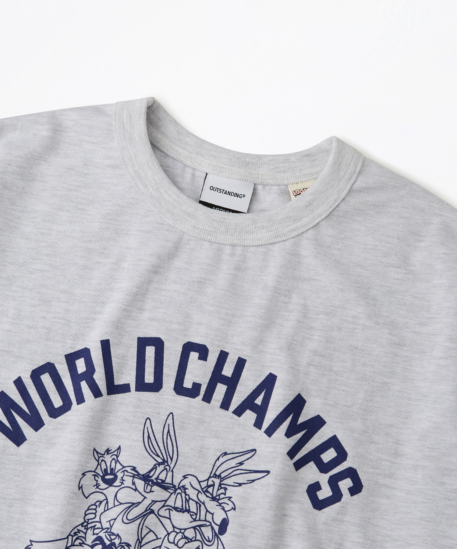 [LOONEY TUNES] __CODE_0__ SLEEVE __CODE_1__(__CODE_2__ CHAMPS)_1%MELANGE GRAY