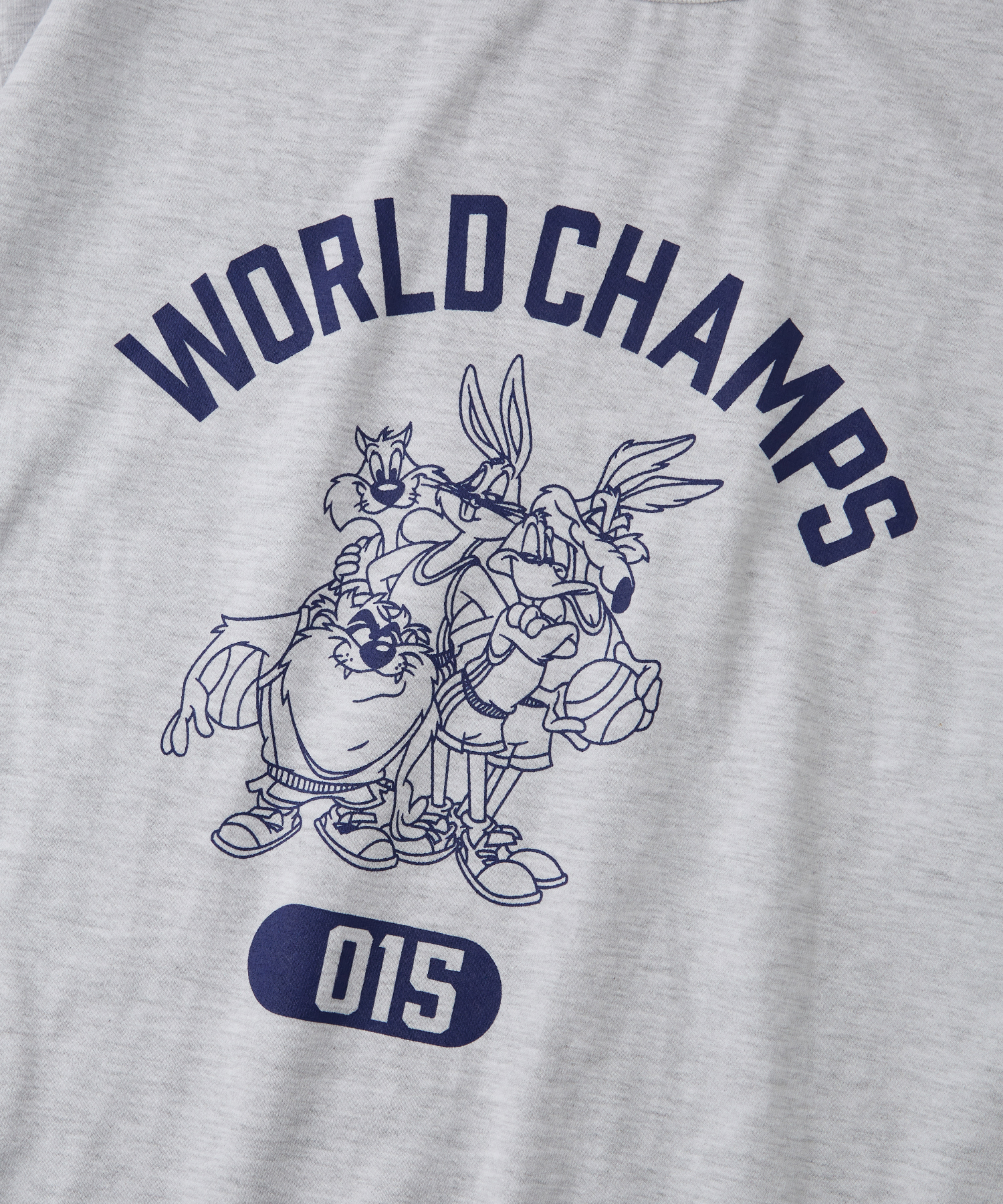 [LOONEY TUNES] __CODE_0__ SLEEVE __CODE_1__(__CODE_2__ CHAMPS)_1%MELANGE GRAY