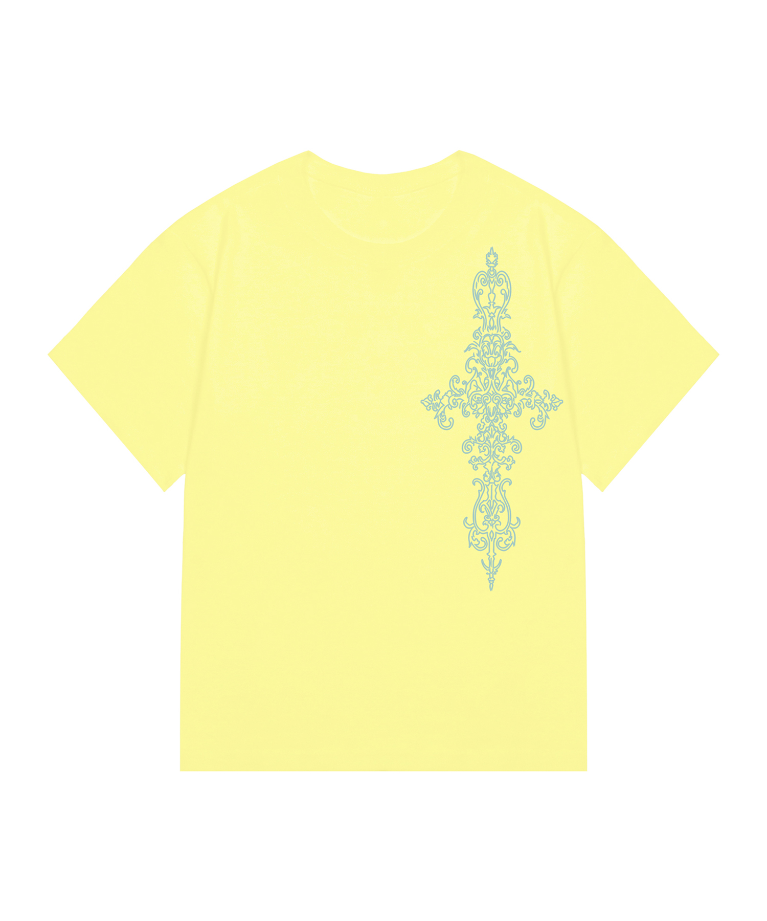 Тонкая футболка SIM CROSS [UNISEX]_YELLOW