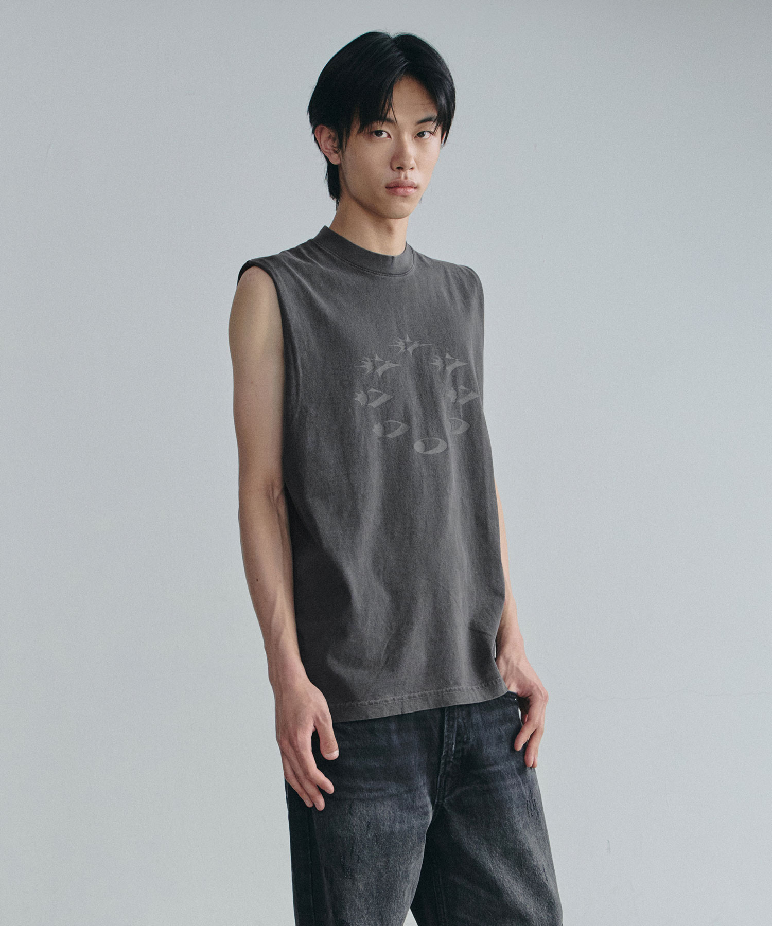 D-AXIS CYCLE GD 6.5OZ SLEEVELESS VINTAGE чёрный