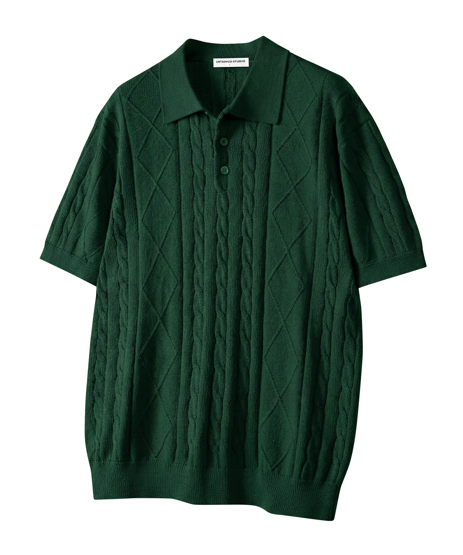 Washable Cool Cotton Aran Cable С короткими рукавами Воротниковое вязаное 4 COLOR