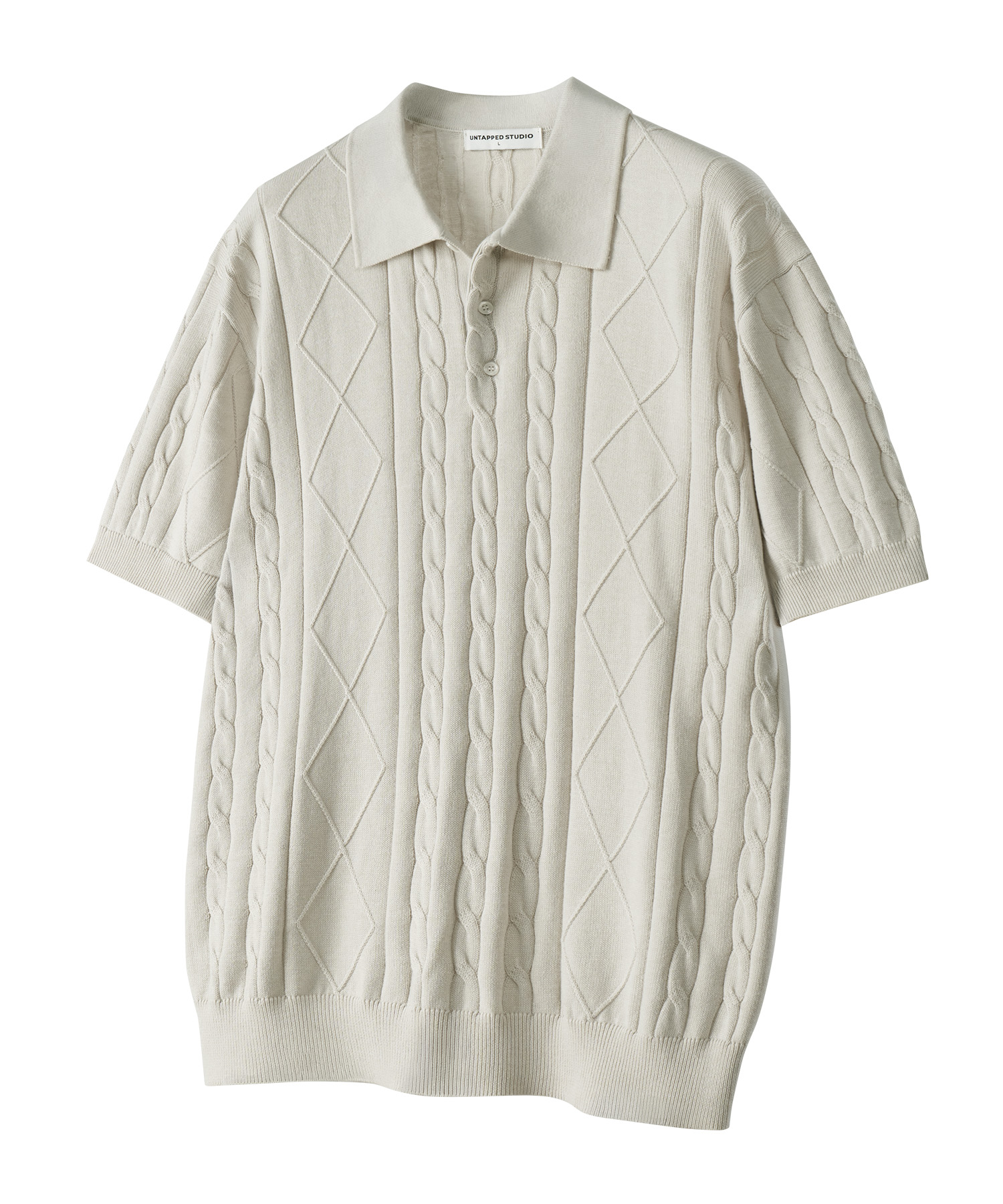 Washable Cool Cotton Aran Cable С короткими рукавами Воротниковое вязаное 4 COLOR