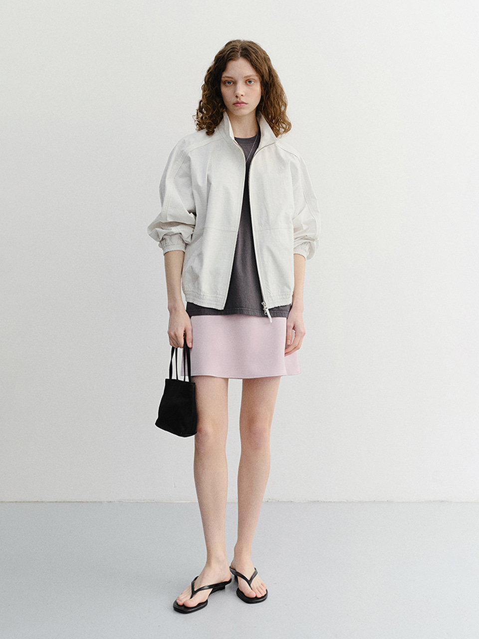UNISEX SUMMER HARRINGTON Куртка CREAM STRIPE