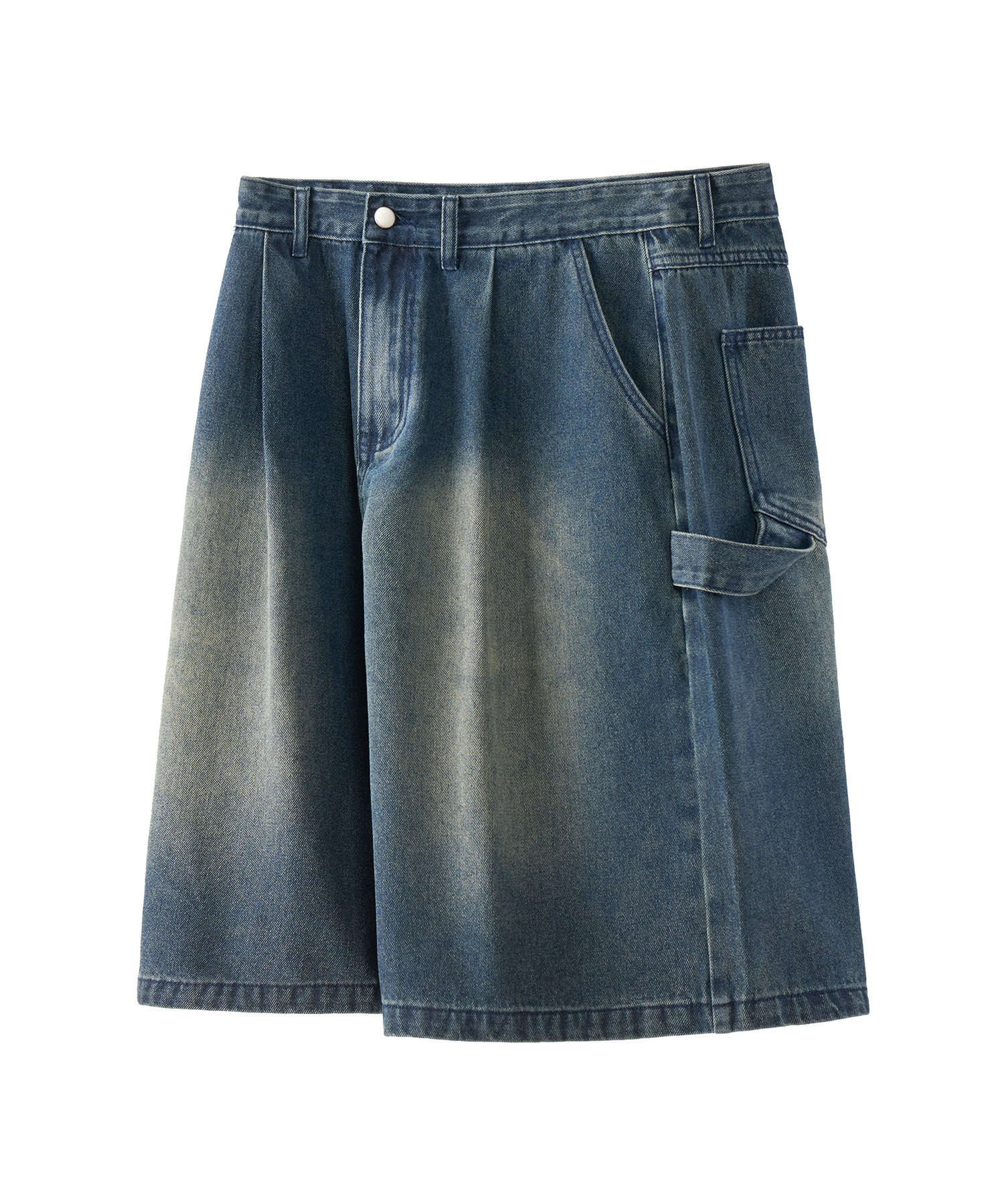 Vintage Carpenter Bermuda Wide Denim Брюки 4 COLOR