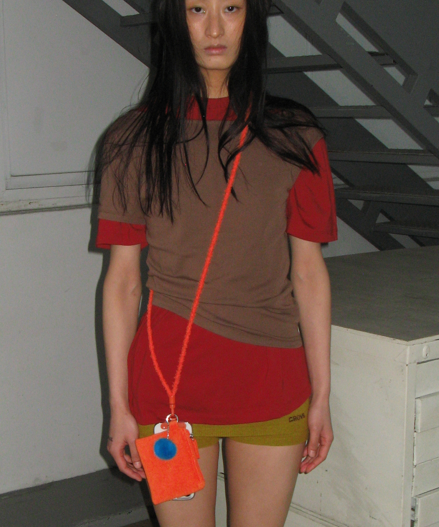 0012 Mini Pouch Phone Strap_Orange
