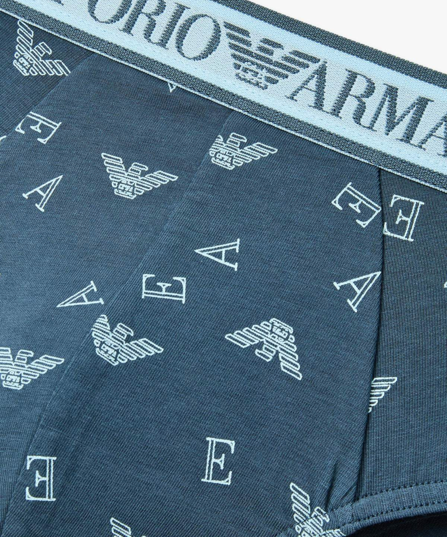 [EMPORIO ARMANI UNDERWEAR] Мужские брифы с логотипом_Aqua Smoke 08M6111321