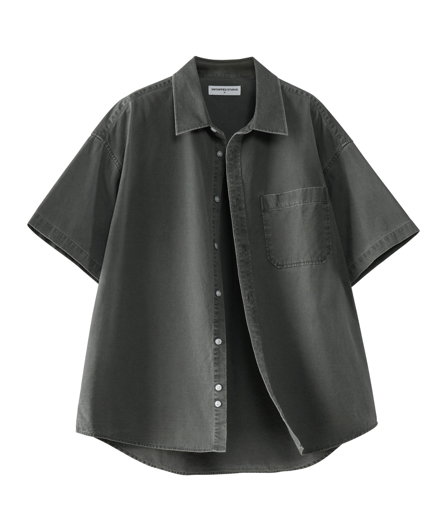 City Boy Oversized-Fit Pigment Short-Sleeved Shirt 7COLOR