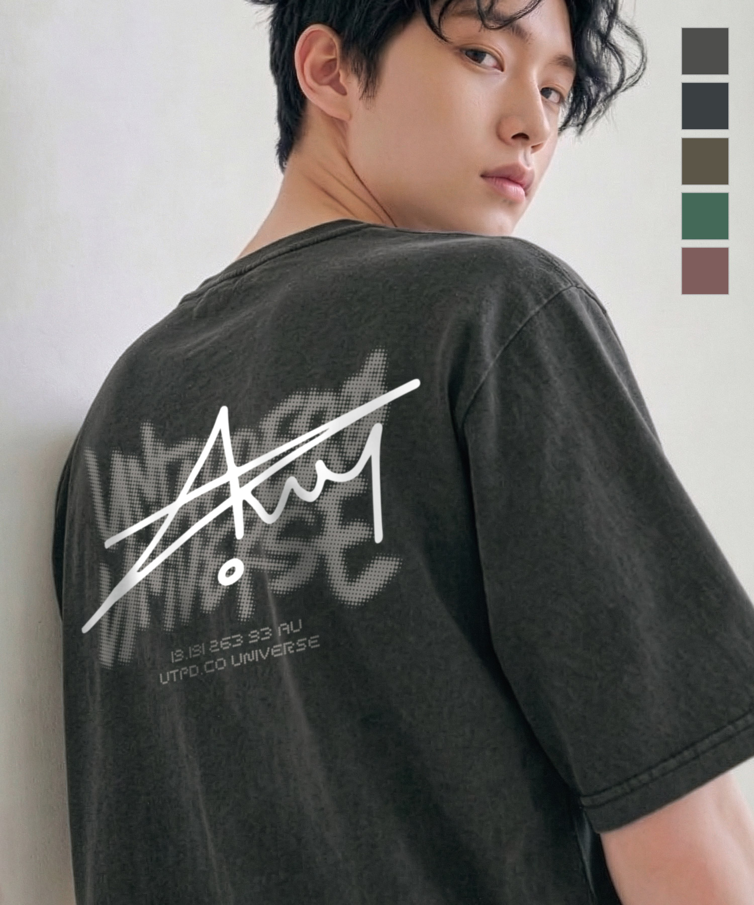 Universe Cell Signature Oversized Fit Short-Sleeved T-Shirt 5COLOR