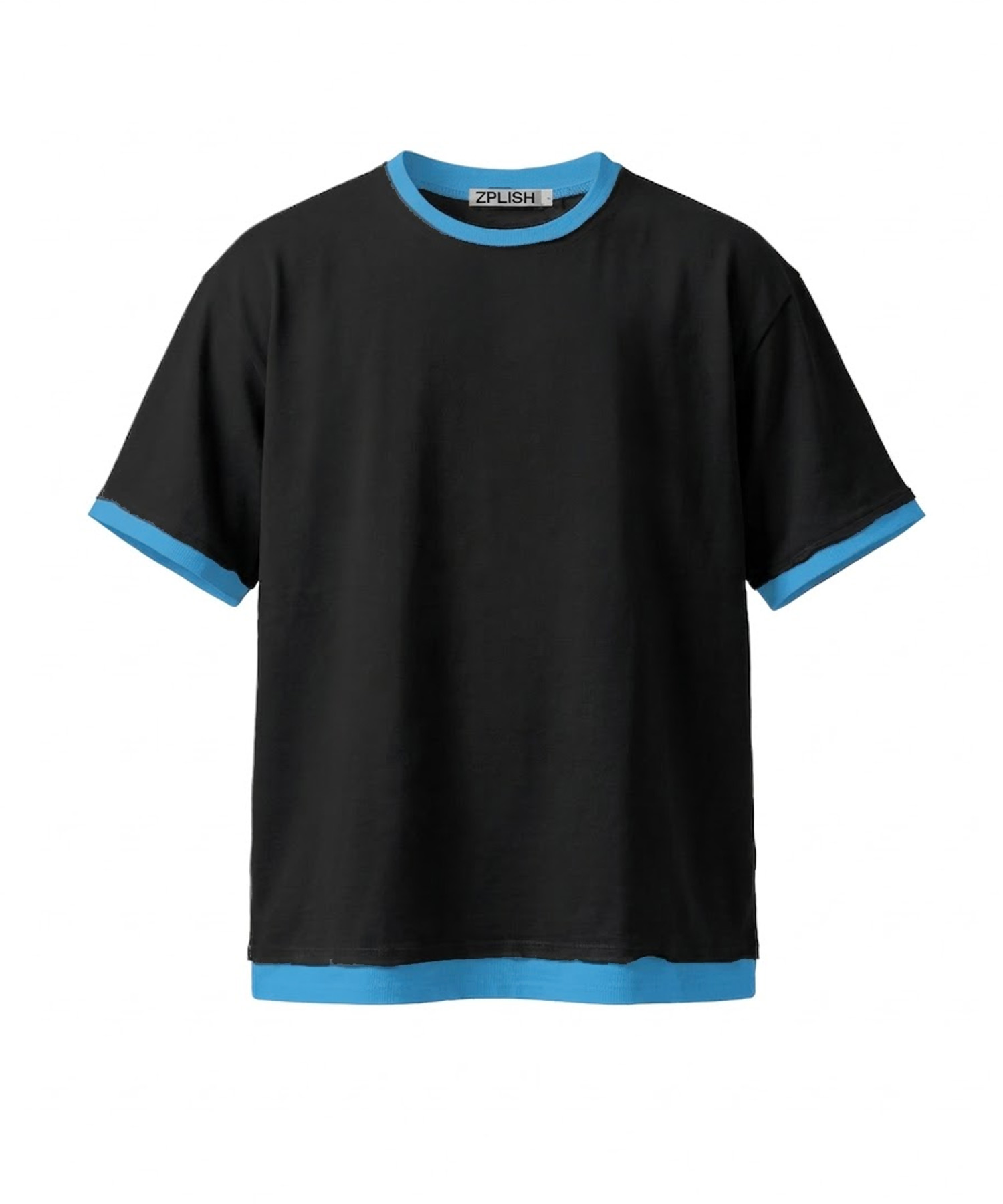 LAYERED HALF T(BK)