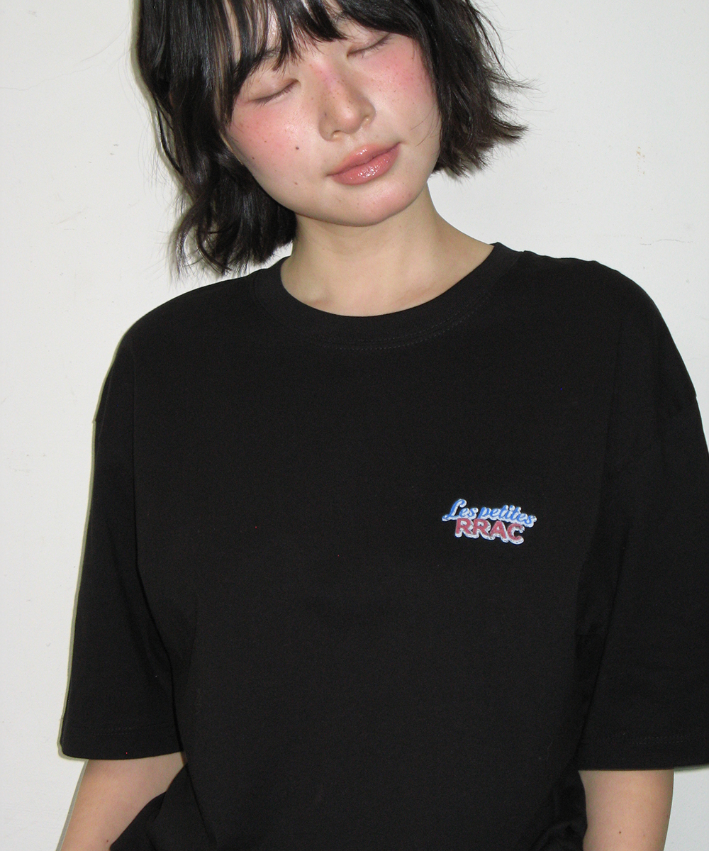 VINTAGE RASPBERRY OVER FIT T SHIRT BLACK