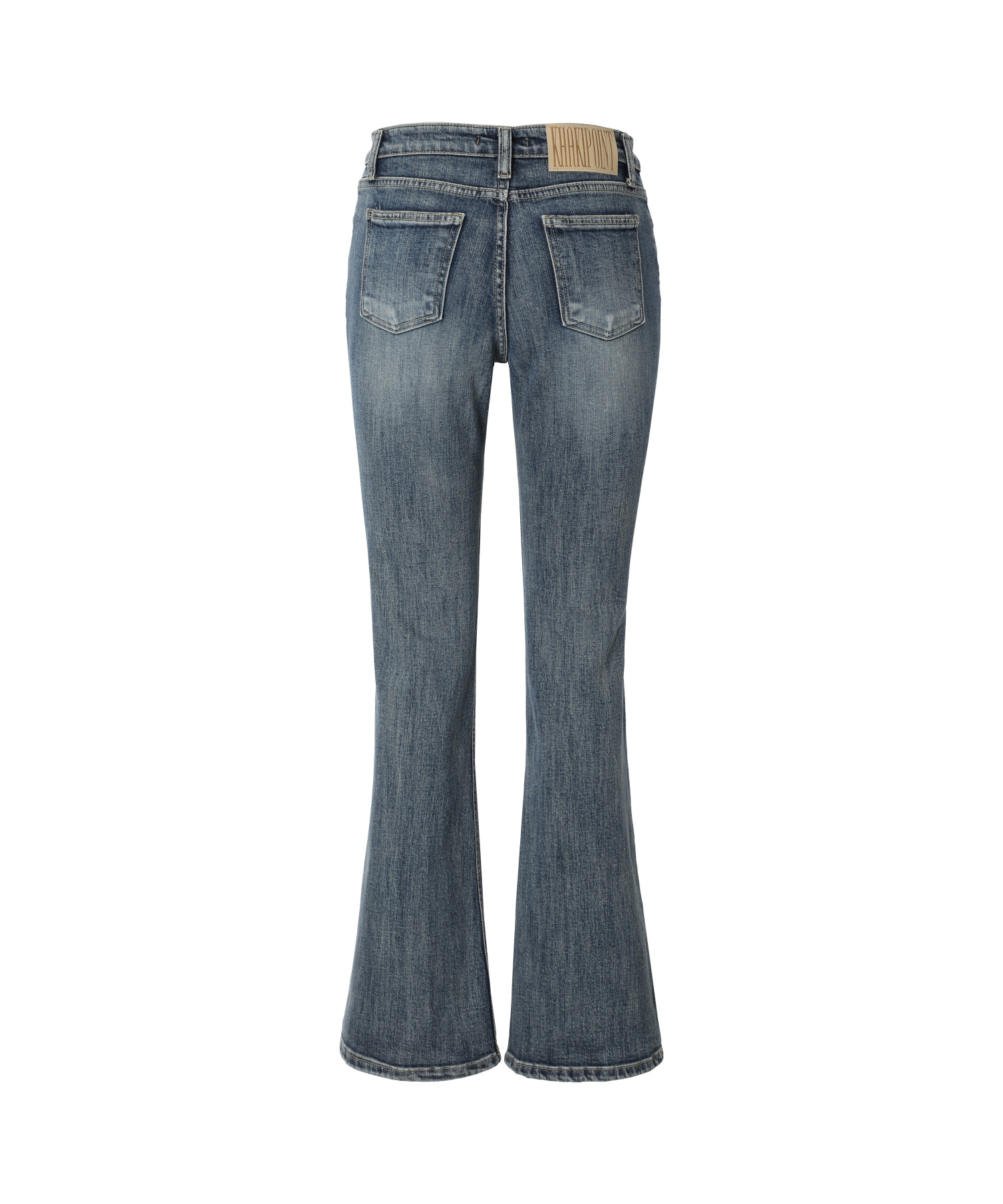 Cutline Bootcut Jeans (blue)